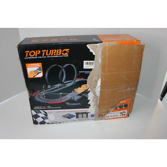 Aiencsai Dual Powered Battery/120V Slot Car Race Track w/Jump & Loop 3540 USED - Picture 2 of 4